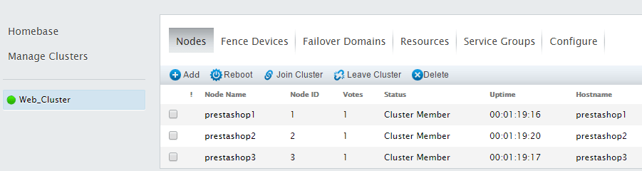 Prestashop MariaDB | Step 4: creating cluster for GFS2 | hevo data